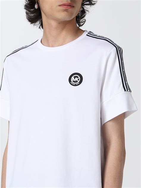 michael kors white cotton mens t shirt|Michael Kors long sleeve shirts.